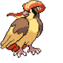 Pokemon Pidgeot and Pidgeotto Pixel