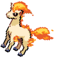 Pokemon Ponyta and Rapidash Pixel