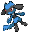 Pokemon Riolu and Lucario Pixel