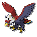 Pokemon Rufflet and Braviary Pixel