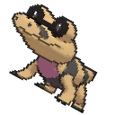Pokemon Sandile and Krokorok Pixel