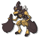 Pokemon Scyther and Kleavor Pixel