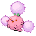Pokemon Shiny Skiploom and Jumpluff Pixel