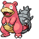 Pokemon Slowpoke and Slowbro Pixel