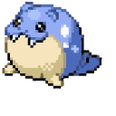 Pokemon Spheal and Sealeo Pixel