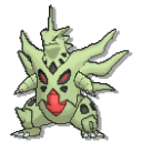 Pokemon Tyranitar and Mega Tyranitar Pixel