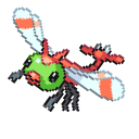 Pokemon Yanma and Yanmega Pixel
