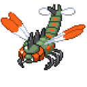 Pokemon Yanma and Yanmega Pixel
