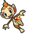 Pokemon Chimchar and Infernape