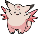 Pokemon Clefairy and Clefable