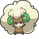 Pokemon Cottonee and Whimsicott