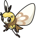 Pokemon Cutiefly and Ribombee
