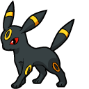 Pokemon Eevee and Umbreon