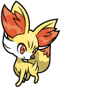 Pokemon Fennekin and Delphox