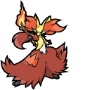 Pokemon Fennekin and Delphox