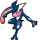 Pokemon Frogadier and Greninja