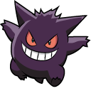 Pokemon Gastly and Gengar