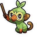 Pokemon Grookey and Thwackey