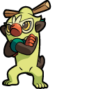Pokemon Grookey and Thwackey