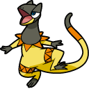 Pokemon Helioptile and Heliolisk