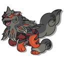 Pokemon Hisuian Growlithe and Hisuian Arcanine