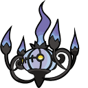 Pokemon Litwick and Chandelure
