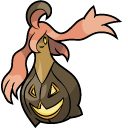 Pokemon Pumpkaboo and Gourgeist
