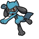 Pokemon Riolu and Lucario