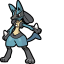 Pokemon Riolu and Lucario