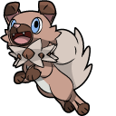 Pokemon Rockruff and Lycanroc