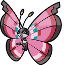Pokemon Scatterbug and Vivillon 