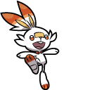 Pokemon Scorbunny and Cinderace