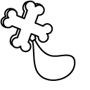 Nightmare Critters Allister Gator and Crossbones Pendant