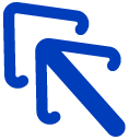Blue Double Arrow