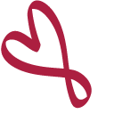 Painted Red Heart