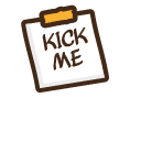Whoopee Cushion Pillow and Kick Me Note