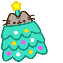 Christmas Tree Pusheen and Snowman