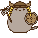 Dragonborn Pusheen and Axe