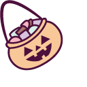 Ghost Pusheen and Basket of Sweets
