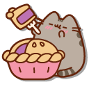 Pusheen and a Berry Pie