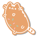 Pusheen and Christmas Tree Gingerbread Cookies