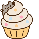 Pusheen and Cupcake