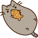 Pusheen and Fish Cookie