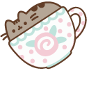 Pusheen and her Tea Ceremony