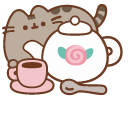 Pusheen and her Tea Ceremony