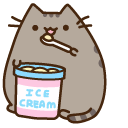 Pusheen and Ice Cream