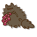 Pusheen and Pip with Lilac Bouquet and Snapdragon Flower
