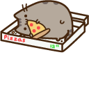 Pusheen and Pizza