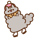 Pusheen and Stormy Ice Skating