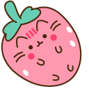 Pusheen and Strawberry